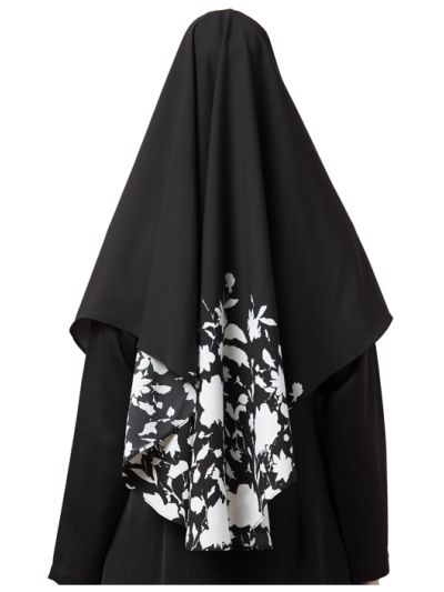 Khimar-Ready To Wear Instant Hijab With A Complementary Mask & Under Scarf Cap (3 Pcs Set)