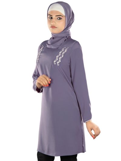 Suhaylah Purple Tunic