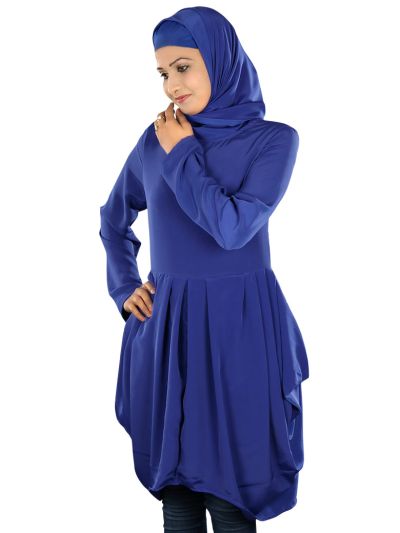 Casual Crepe Royal Blue Tunic