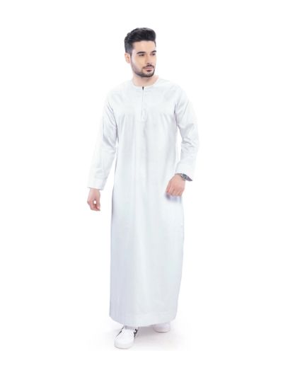 Kurvig Omani White Thobe