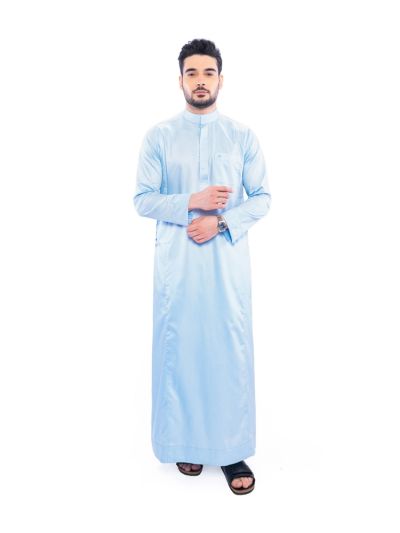 Kurvig Saudi Sky Blue Thobe