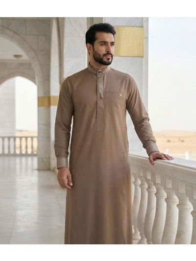 Al Noor Signature Light Brown Thobe