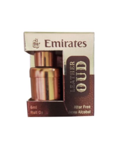 Emirates Leather Oud Attar | Smoky Leather, Rich Oud, Warm | 6ml