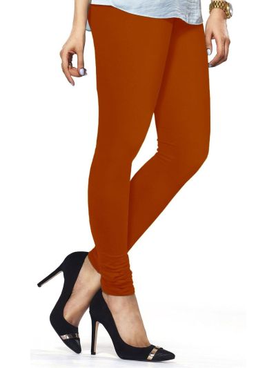 Dark Rust Free Size Churidar Leggings