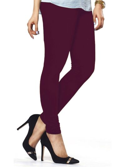 Dark Violet Free Size Churidar Leggings