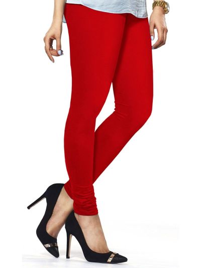 Red Free Size Churidar Leggings