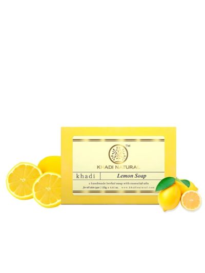 Khadi Natural Lemon Soap Handmade-125g(Pack Of 2)