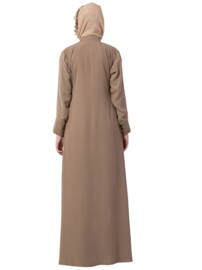 Arch-Overlay Casual Abaya