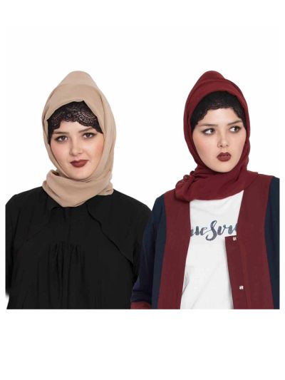 Combo Super Fine Georgette Hijab (Set of 2)