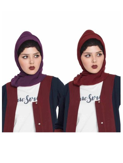 Combo Super Fine Georgette Hijab (Set of 2)