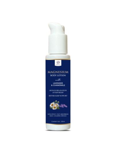 Magnesium Body Lotion for Muscle Relaxation & Better Sleep | Suitable for All Skin Types (100 ml, Pack of 1)