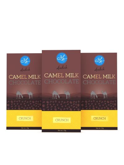 Camel Milk Chocolate with  Crunch - Pack of 3