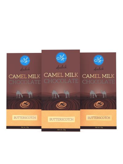 Camel Milk Chocolate with Butterscotch - Pack of 3
