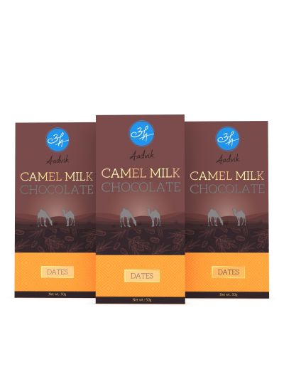 Camel Milk Chocolate with Real Dates - Pack of 3