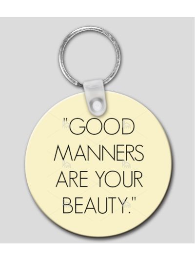 Manners Key Chain