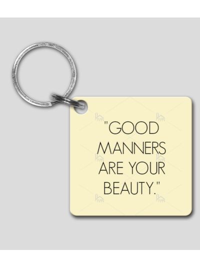 Manners Key Chain