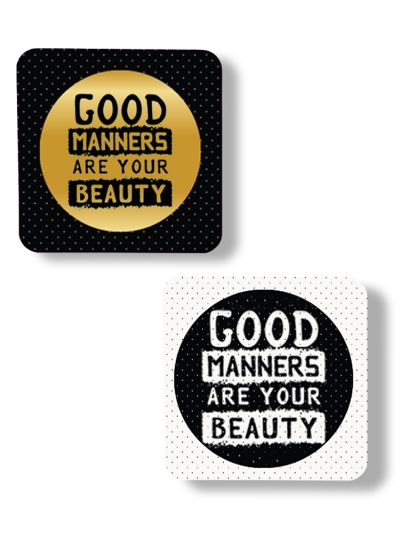 Manners Coasters (Set of 2)
