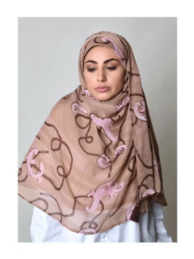 Mare Pink Crinkled Chiffon