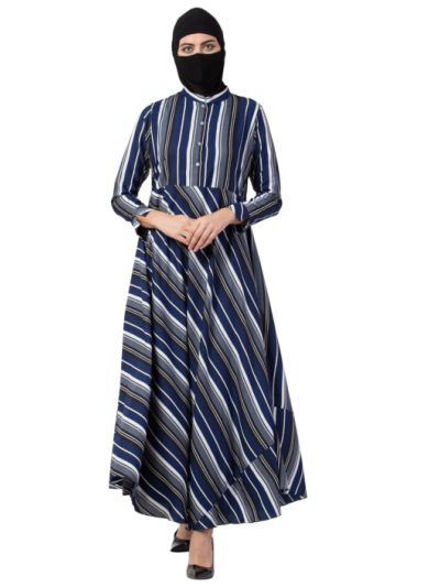 Modest Dress With Umbrella Flare
