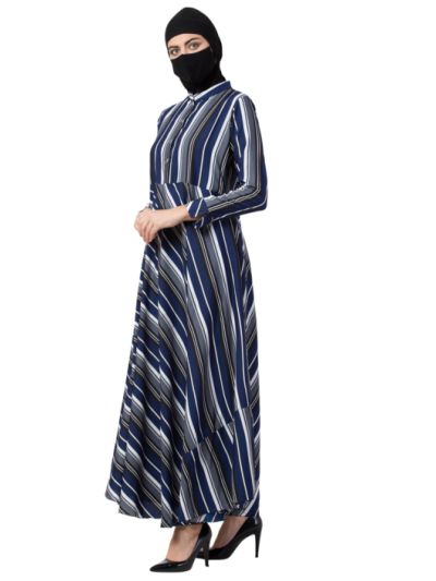 Modest Dress With Umbrella Flare