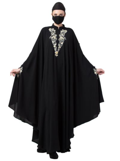 Irani Kaftan With Chikan And Zari Embroidery Work