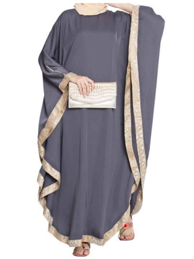 Kaftan With Brocade Border