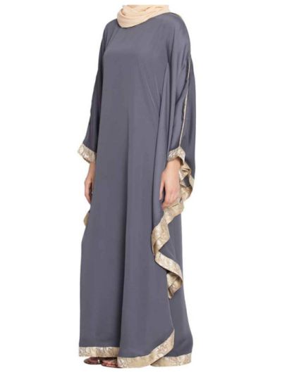 Kaftan With Brocade Border