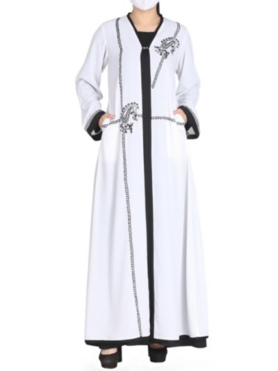 Embroidered Shrug & Inner Abaya (2 pcs Set)