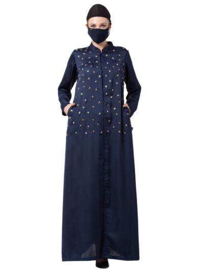 Modest Dress With Hand Work Embellishments