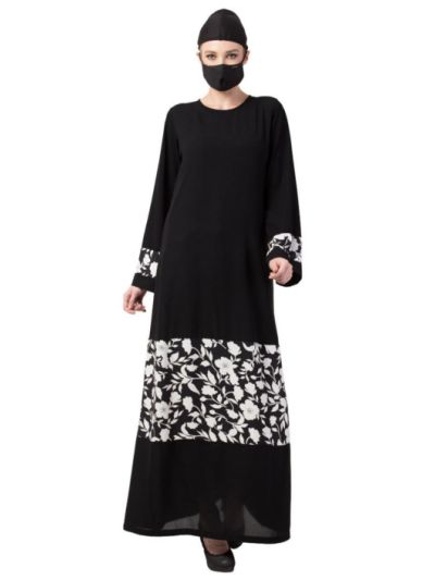 Black Dress With Inserted Panel