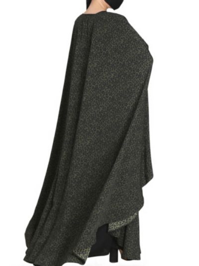 Cape Style Kaftan In Animal Print (Without Inner)