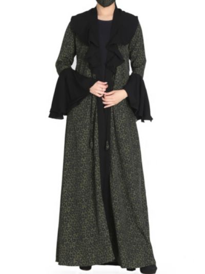 Designer Shrug In Animal Printed Fabric
