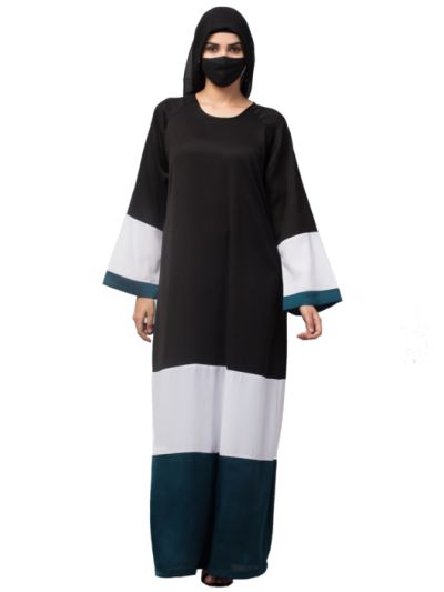 Multi Colored and Multi-Tiered Abaya Dress