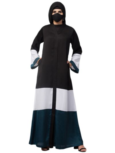 Multi Colored and Multi-Tiered Abaya Dress