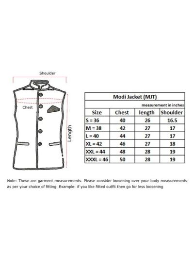 Men Silk Blend Modi Nehru Jacket
