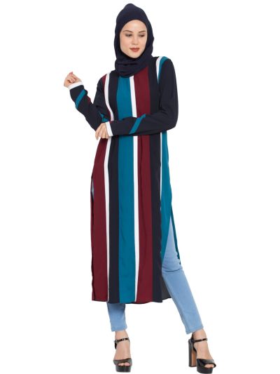 Striped Modest Kurti