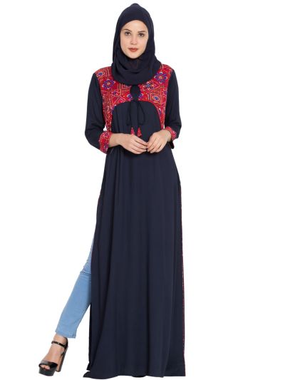 Long Dress Like Kurti with Slit on Both Sides