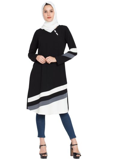 Designer Striped Kurti