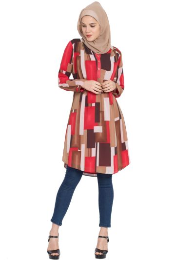 Multi Colored Kurti with Lining