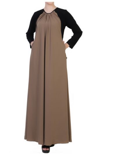 Modest Dress In Dual Color