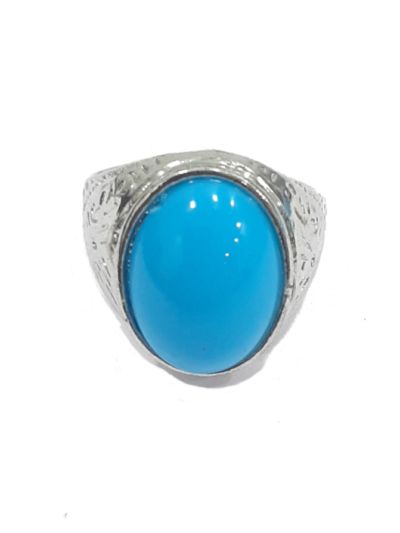 Men's Ottoman Oval Design Ring (Size 20)