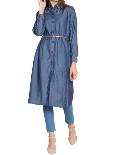 Aima Long Tunic With Belt