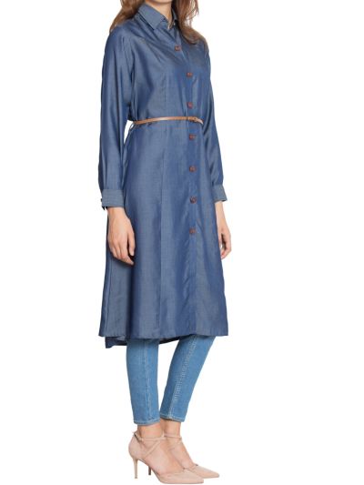 Aima Long Tunic With Belt