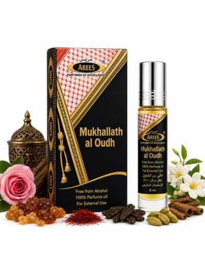 Arees Mukhallat Al Oudh | Woody, Oriental, Intense | Attar 8ml