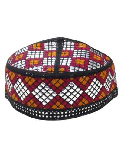 Multi Color Pakistani Cap - 55cm