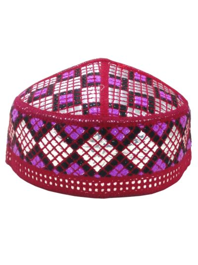 Multi Color Pakistani Cap - 55cm