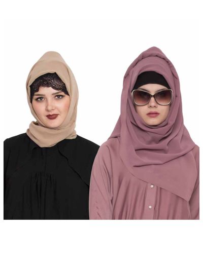 Combo Super Fine Georgette Hijab (Set of 2)