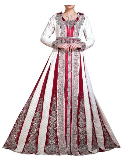 Embroidered & Handmade  Wedding Long Sleeve  Kaftan