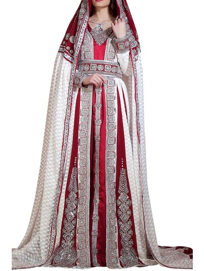  Moroccan Wedding Long Sleeve Dress Kaftan Vail