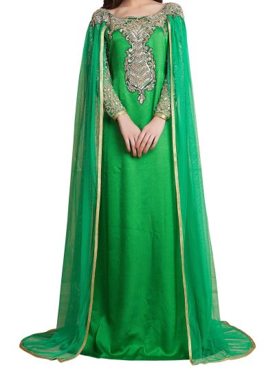 Designer Handmade Arabic Long Sleeve Wedding Caftan